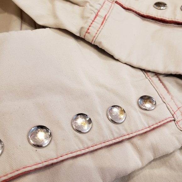 Nike Lightweight Cotton Jacket In Beige - Picture 15 of 15